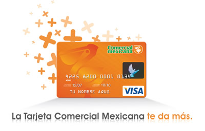 tarjeta visa comercial mexicana
