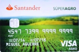 tarjeta santander superagro